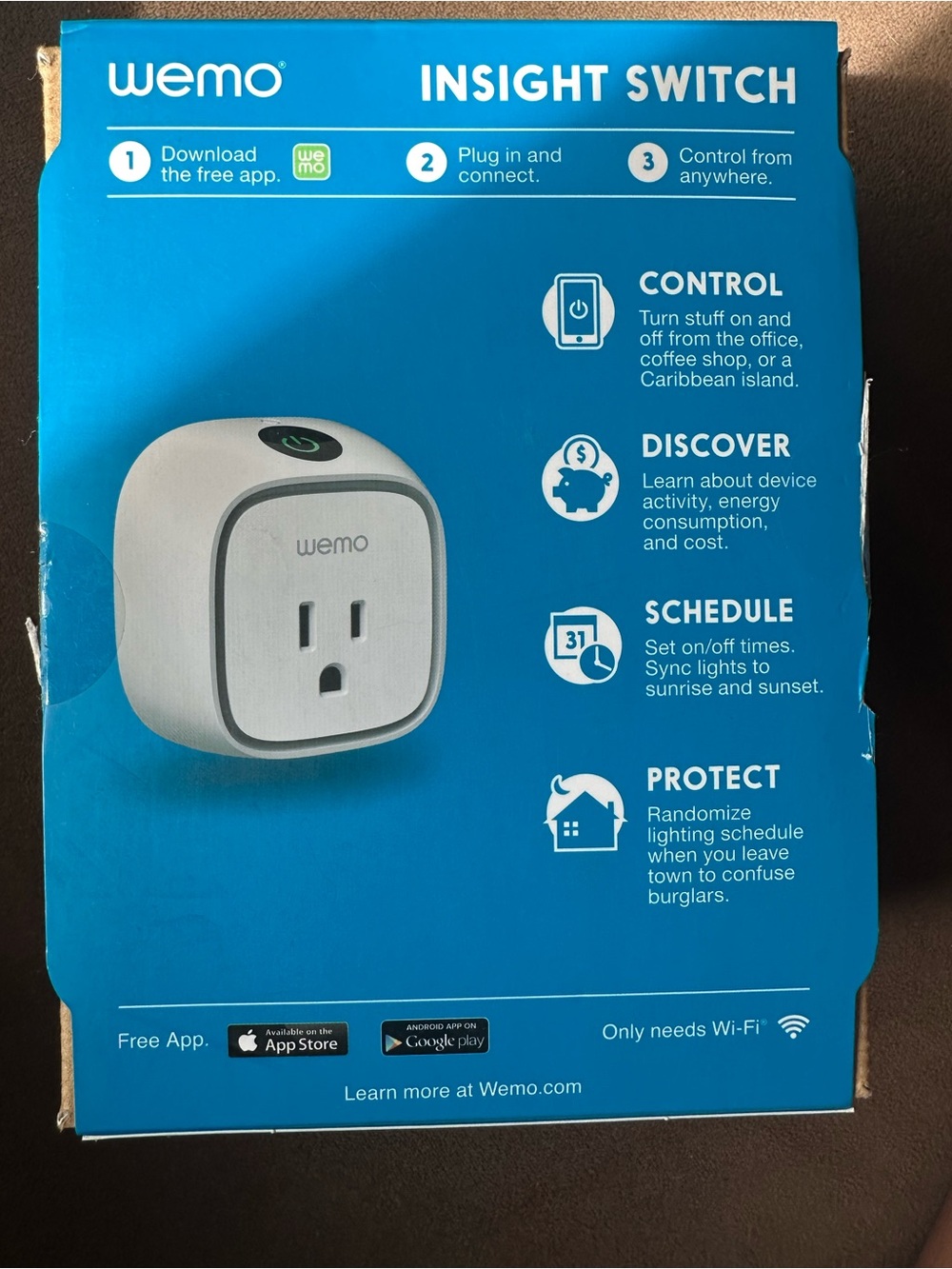 Wemo Insight Switch Smart Plug - Blue Box - Picture 2 of 2